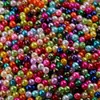 Pérola de Imitação ABS 6mm Alto Brilho Colorida Furo Reto Contas Soltas DIY Pulseira Colar Artesanal Material para Miçangas Acessórios