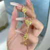 Collar de Borlas de Moda con Diseño de Calabaza de Hielo Triturado para Mujer, con Colgante de Moda de Escamas de Pescado con un Toque de Lujo, Adecuado para Otoño e Invierno