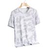 Playera de Manga Corta de Seda de Hielo para Hombre Verano Color Sólido Holgada Transpirable Alta Elasticidad Secado Rápido Deportiva Casual Camuflaje Camiseta de Media Manga