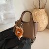 Coreia do Sul Ins Moda Moda Bolsa Balde Feminina 2025 Novo Estilo Simples All-match Bolsa de Ombro Crossbody Bolsa Feminina de Alta Qualidade