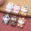 Pegamento de crema epoxi con dibujos de animales grandes, material de carcasa de teléfono móvil casero, horquilla para el pelo, cuerda para joyería, accesorios de resina