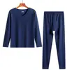 Traje Cálido para pareja, camisa interior de terciopelo con doble cara cepillada para hombre y mujer, cálida, cómoda, engrosada, Otoño e Invierno, Nuevo