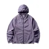 Chaqueta con capucha Rumeng para exteriores con protección solar UPF50+ Cárdigan deportivo ligero Chaqueta de entrenamiento para senderismo Ropa con protección solar para hombre
