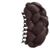 Peruca de Coque Redondo para Mulheres, Coque Trançado, Coque Botão de Flor, Presilha de Garra, Cabelo Realista, Penteado Updo Fofo, Coque Falso para a Parte de Trás da Cabeça