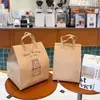 Bolsa para llevar de postre de cumpleaños Spot Papel de aluminio Catering Comercial Pastel Tiramisú Bolsa térmica para llevar Venta al por mayor