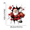 Papai Noel Boneco de Neve Adesivo de Vaso Sanitário Natal Supermercado Banheiro Vaso Sanitário Decoração de Atmosfera Festiva Adesivo de PVC
