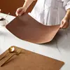 Jogo americano impermeável retrô de alta qualidade luxo leve resistente ao calor de couro para mesa de jantar mesa almofada de isolamento térmico à prova d'água à prova de óleo à prova de queimaduras jogo americano de mesa