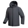 Nova Jaqueta de Algodão Leve com Capuz e Forro de Fleece, Quente, para Outono e Inverno, Venda Quente para Homens, Lazer ao Ar Livre e Esportes
