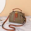 Bolso Boston transfronterizo 2023 Nuevo bolso de cuero genuino para mujer de cuero suave estilo occidental bandolera de hombro Bolsos bolso de mano
