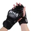 Luvas de Treino para Luta Sanda Boxing, Luvas de MMA para Competição de Combate Real, Ampliadas e Espessadas, Resistentes ao Desgaste, Proteção MMA Sem Dedos para Fitness