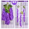 Flor de Glicínia de 3 Folhas e 6 Folhas Flor de Feijão Flor de Wisteria Flor Artificial Decoração de Casamento Arco de Flores Artificiais Adereços Teto Flor de Videira de Plástico Lote de Flores Artificiais