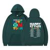 Suéter holgado informal de terciopelo con capucha, ropa de pareja con estampado de HARRY STYLES para hombre y mujer, 2023