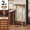 Estante para microondas de cocina, estante de almacenamiento de varias capas de pie estilo japonés, mesa multifuncional para cortar y preparación para el hogar
