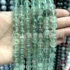 Cuentas sueltas de fluorita verde, accesorios de joyería para bricolaje, cuentas redondas de fluorita con cuentas, materiales semiacabados, suministro directo de fábrica