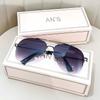 Gafas de Sol de Aviador, Protección Solar, Protección UV, Gafas de Sol de Alta Gama para Conducir, Montura Doble Puente Sapo Visera Solar