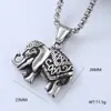 Europa y Estados Unidos nuevo Unicornio motocicleta serpiente elefante punk hip hop Calle acero de titanio marea hombres collar punto al por mayor