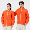 Chaqueta de concha estilo nuevo Ropa de trabajo Cuello alto Bloque de color Primavera Otoño Exterior Montañismo Senderismo Chaqueta 150D Delgada A prueba de viento Impermeable