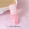 Peine mini lindo estilo Ins de colores dulces con espejo de maquillaje portátil, alto valor estético para el peinado de las niñas
