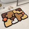 Tapete de baño de tierra de diatomeas, fuerte absorción de agua, antideslizante, tapete de puerta de baño, alfombra de baño de secado rápido, tapete de puerta de baño