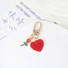 Llavero Amor de Pareja Rosa Audífonos Bolsa Colgantes Accesorios Colgante Llave de Coche Regalo Día de San Valentín Regalo de Acompañamiento