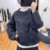 Chaqueta Holgada Retro con Cuello Alto para Mujer, Cárdigan de Otoño 2026 Nuevo Estilo Coreano Top Adelgazante Chaqueta Casual Versátil