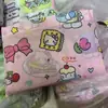 Sacola de compras de desenho animado 210D poliéster grande dois em um dobrável portátil