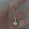 Dongdaemun Zircon Flower Oval Geometric Necklace Exquisite Cold Style Clavícula Corrente Light Luxury High-end Necklace para Mulheres