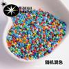 Cuentas de arroz de vidrio de color sólido, resistentes a la decoloración, de 1,4/2/3/4 mm, importadas de la República Checa, cuentas sueltas de baoshiosa, cuentas hechas a mano para bricolaje