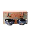 Juego de regalo de tazas de té para pareja pintadas en oro Junyao, taza maestra vintage de alta gama, taza de té Jianzhan, taza de degustación de té, regalo personalizado