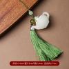 Bolsa Luminosa con Corte Colgante para Celular Cadena Colgante Nuevo Retro Bolso Cheongsam Incensario Oculto Colgante Portátil Joyería para Colgar
