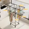 Secador de Roupas Simples Móvel Multifuncional de Chão Cabideiro de Roupas Armário de Roupas Doméstico para Quarto Varanda