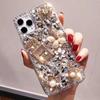 Botella de perfume de diamantes completa adecuada para funda de teléfono móvil Apple 15 resistente a caídas Apple 15PROMAX strass IP14/13/12 funda de teléfono móvil