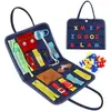 Novos brinquedos educativos feltro busy board cpc ce crianças DIY placa de educação infantil livro de pano para bebê placa de aprendizado de feltro