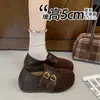 Zapatos Individuales Retro de Piel Sintética con Punta Dividida y Tacón Oculto para Mujer 2026 Nuevo Llegada de Otoño Mocasines Meilade con Correa de Doble Hebilla Zapatos Pequeños de Cuero
