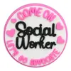 Pingentes Coloridos Personalizados para Sapatos com Frases em Inglês, Decorações e Acessórios para Sapatos de Borracha Macia em PVC