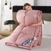 Colcha de algodón plumón otoño e invierno engrosada cálida núcleo de colcha doble de hotel ventas directas de fábrica colcha de regalo colcha de algodón para estudiantes dropshipping