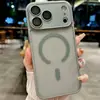 Capa Magnética Fosca Apple 17 Adequada para Iphone16Promax com Película Protetora de Lente Case Dois em Um