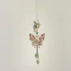 Bolsa de Cadena para Teléfono Móvil con Borla de Mariposa de Aspecto Elegante Estilo Chino Colgante para Teléfono Móvil Nuevo Estilo Chino Llavero Colgante de Cuerda Tejida a Mano