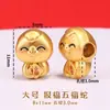 Em estoque, entrega rápida, acessórios tradicionais em ouro de areia que não desbotam, pulseiras estilo chinês, pingentes, acessórios artesanais para DIY, produtos semi-acabados