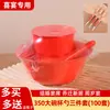 Conjunto de Talheres Descartáveis de Casca de Arroz Vermelho, Conjunto de Quatro Peças, Conjunto de Tigela e Hashi, Conjunto para Banquete de Casamento e Inauguração de Casa, Espessado, Duro e Biodegradável