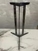 Patas Laterales de Mármol de Lujo Integradas de Acero Inoxidable Estante para Mesa de Café de Placa de Roca Integrada Cuadrado Pequeño Lateral de Gama Alta