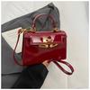 Bolso Pequeño Kelly de Gama Alta con un Toque Vintage, Bolso para Mujer con Hebilla de Cierre Niche 2026, Bolso de Mano Elegante para Hombro Cruzado