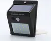 Lámpara Solar 20LED Lámpara con Sensor de Movimiento Corporal Lámpara de Pared para Paisaje Patio Jardín Exterior Impermeable Iluminación de Valla Camino
