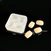 Brinquedo de Comida DIY Pãozinho Pequeno, Siomai, Pastel Frito, Ovo Frito, Pastel, Molde para Amassar, Molde de Silicone Divertido para Amassar