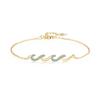 Pulsera Europea y Americana Nueva de Ola de Diamantes para Mujer Moda Ins Combinable Elegante Pulsera de Lujo Ligero de Alta Gama Venta al por Mayor