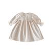Vestido Nuevo de Primavera 2025 para Niñas Bordado Mosaico Estilo Coreano para Bebé Moda Vestido de Princesa