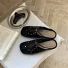 Aumento de Tacón Oculto de 3 cm, Zapatillas Slip-On Caladas de Punta Cuadrada Estilo Coreano, Zapatillas de Mujer Casual Versátiles para Dedos Grandes, Slip-On Perezosas