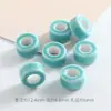 Cuentas Espaciadoras Coloridas de Agujero Grande Hechas a Mano Kit de Materiales para Bisutería DIY Accesorios para Ropa Cuentas Espaciadoras de Cerámica de 12 mm Transfronterizo
