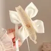 Pinza de plátano con lazo estilo coreano, pinza vertical, pinza de garra para coleta alta, tamaño grande para cabello grueso, pasador para mujer, pinza para la parte posterior de la cabeza, accesorio para el cabello