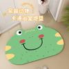 Felpudo de Dibujos Animados Moe Moe de Barro de Diatomeas para Puerta de Baño, Cocina, Baño, Felpudo para Piso de Baño Antideslizante Absorbente de Secado Rápido